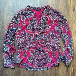 Tommy Hilfiger Pink Paisley Blouse